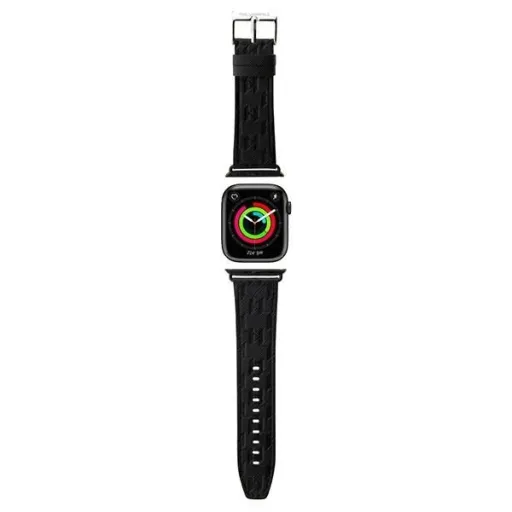 Karl Lagerfeld Saffiano Monogram szíj Apple Watch 38/40/41mm - fekete