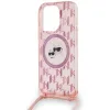 Karl Lagerfeld IML Crossbody Monogram Karl & Choupette Head MagSafe tok iPhone 15 Pro - rózsaszín - 3. kép