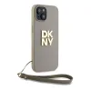 DKNY Wrist Strap Stock Logo tok iPhone 15 Plus - bézs - 1. kép