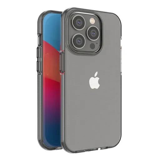 Tavaszi tok iPhone 14 Pro szilikon tok kerettel fekete