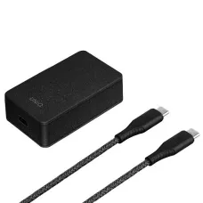 Uniq Versa Slim LITHOS Collective USB-C PD 18W hálózati töltő + USB-C / USB-C kábel - fekete