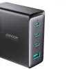 GaN 140W gyorstöltő 3 x USB-C / USB-A Joyroom JR-TCG05EU - fekete + USB-C - USB-C 240W 1.2m kábel - 3. kép