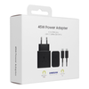 Samsung EP-T4511XBEGEU 45W 4.05A 1x USB-C fali töltő - fekete + USB-C kábel - 3. kép