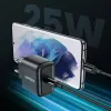 Ugreen USB Type C töltő 25W Power Delivery + USB Type C kábel 2m fekete (50581) - 1. kép