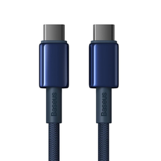 Kábel USB-C to USB-C Baseus Tungsten Gold, 100W, 2m (kék)