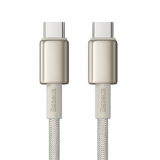 Cable USB-C to USB-C Baseus Tungsten Gold, 100W, 1m (arany)