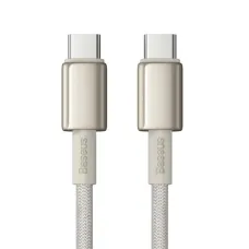 Cable USB-C to USB-C Baseus Tungsten Gold, 100W, 1m (arany)