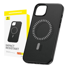Baseus Fauxther Series mágneses telefontok iPhone 15 Pro Max (fekete) tok