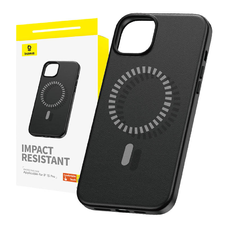 Baseus Fauxther Series mágneses tok iPhone 15 Pro (fekete)
