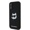 Karl Lagerfeld Liquid Silicone Choupette Head MagSafe tok iPhone 16 fekete - 1. kép