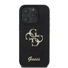 Guess PU Fixed Glitter 4G Metal Logo tok iPhone 16 Pro fekete - 0. kép