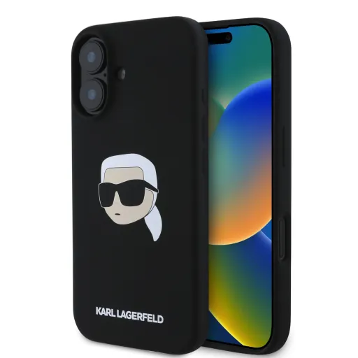 Karl Lagerfeld Liquid Silicone Karl Head MagSafe iPhone 16 tok,