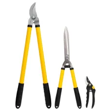 Deli Tools EDL580003 metszőolló készlet 3 darabos (sárga)