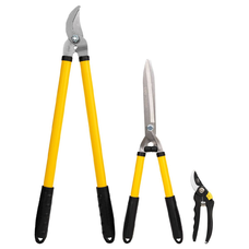 Deli Tools EDL580003 metszőolló készlet 3 darabos (sárga)