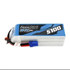 GensAce 5100mAh 22.2V 80C 6S1P EC5 akkumulátor