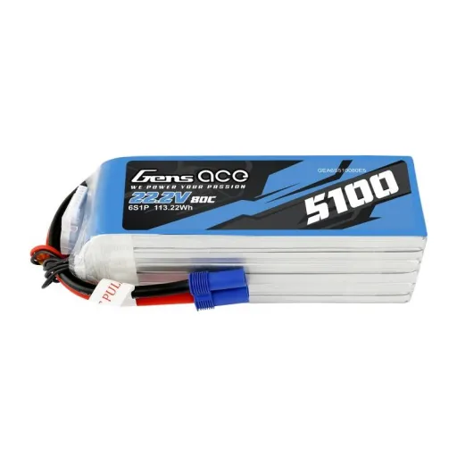 GensAce 5100mAh 22.2V 80C 6S1P EC5 akkumulátor