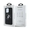 Karl Lagerfeld Liquid Silicone Karl és Choupette MagSafe tok iPhone 16 Pro Fekete - 4. kép