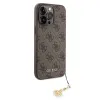 Guess 4G Charm tok iPhone 15 Pro Max - Egyszínű Barna - 2. kép