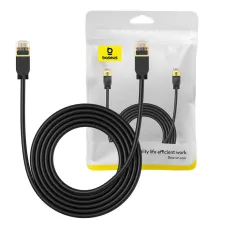 Baseus Cat 7 10Gb Ethernet RJ45 kábel 3m čierny Baseus Cat 7 10Gb Ethernet RJ45 kábel 3m čierny
