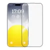 Baseus Crystalline Anti-Glare kijelzővédő edzett üveg iPhone 15 Plus üvegfólia - 0. kép