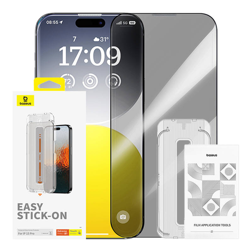 Baseus Sapphire adatvédelmi edzett üvegfólia iPhone 15 Pro Baseus Sapphire adatvédelmi edzett üvegfólia iPhone 15 Pro