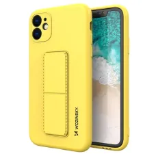 Wozinsky Kickstand Case szilikon tok állvánnyal iPhone 12 Pro Max sárga