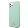Guess GUHCN65LSLMGG iPhone 11 Pro Max zöld/zöld kemény tok Szilikon Vintage Arany Logó tok - 0. kép