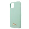 Guess GUHCN65LSLMGG iPhone 11 Pro Max zöld/zöld kemény tok Szilikon Vintage Arany Logó tok - 1. kép