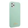 Guess GUHCN65LSLMGG iPhone 11 Pro Max zöld/zöld kemény tok Szilikon Vintage Arany Logó tok - 3. kép