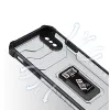 Crystal Ring tok Kitámasztós Erős Védőtok iPhone XS Max piros - 2. kép