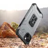 Crystal Ring Case Kickstand Tough Rugged tok iPhone 12 Mini fekete - 2. kép