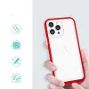 Clear 3in1 tok iPhone 13 Pro Max Frame Cover Gel Piros - 0. kép