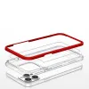 Clear 3in1 tok iPhone 13 Pro Max Frame Cover Gel Piros - 3. kép