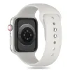 Tech-Protect Szilikon Szíj Apple Watch 4 / 5 / 6 / 7 / 8 / 9 / SE (38 / 40 / 41 mm) - Világosszürke - 0. kép