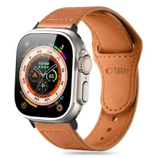 Tech-Protect Naturalfit szíj Apple Watch 4 / 5 / 6 / 7 / 8 / 9 / SE (38 / 40 / 41 mm) - Barna