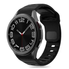 Tech-Protect Silicone Line szíj Samsung Galaxy Watch 4 / 5 / 5 Pro / 6 / 7 / FE - Fekete