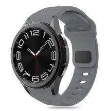 Tech-Protect Silicone Line óraszíj Samsung Galaxy Watch 4 / 5 / 5 Pro / 6 / 7 / FE - Szürke