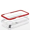 Clear 3in1 tok iPhone 13-hoz Keretvédő Gél Piros - 3. kép