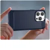 Carbon Case iPhone 14 Pro rugalmas gél hátlap tok kék - 3. kép