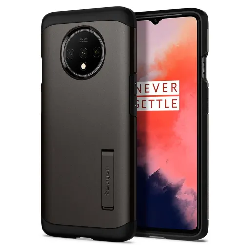 Spigen Tough Armor tok kihajtható támasszal OnePlus 7T Gunmetal színben Spigen Tough Armor tok kihajtható támasszal OnePlus 7T Gunmetal színben