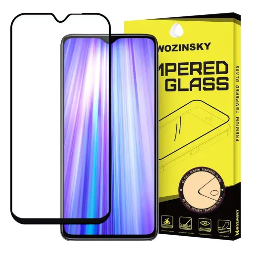 Wozinsky Super Tough kijelzővédő üvegfólia fekete kerettel Xiaomi Redmi Note 8 Pro fekete Wozinsky Super Tough kijelzővédő üvegfólia fekete kerettel Xiaomi Redmi Note 8 Pro fekete