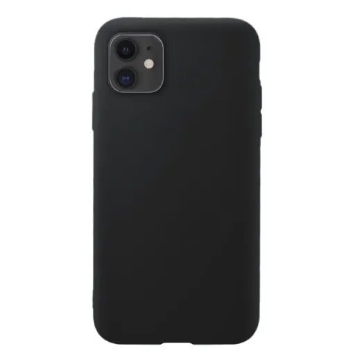 Flexibilis szilikon tok iPhone 11 fekete Flexibilis szilikon tok iPhone 11 fekete