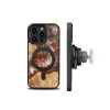 Bewood Unique MagSafe Wenus fa és műgyanta tok iPhone 15 Pro - Fekete és Piros - 0. kép