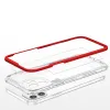 Clear 3in1 tok iPhone 12 keret zselé borító piros - 3. kép