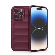 Magic Shield Case iPhone 14 Pro tok elasztikus páncélozott burgundi tok