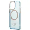 Guess Gold Outline Translucent MagSafe tok iPhone 13 Pro - kék - 4. kép