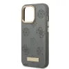 Guess GUHMP13LSAPSTG iPhone 13 Pro szürke/szürke tok Peony Logo Plate MagSafe - 4. kép