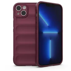 Magic Shield tok iPhone 14 Plus rugalmas páncélozott tok burgundi