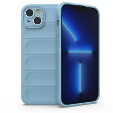 Magic Shield tok iPhone 14 Plus-hoz, rugalmas páncélozott tok, világoskék