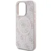 Guess 4G Collection Leather Metal Logo MagSafe iPhone 13 Pro Max tok - Pink - 4. kép